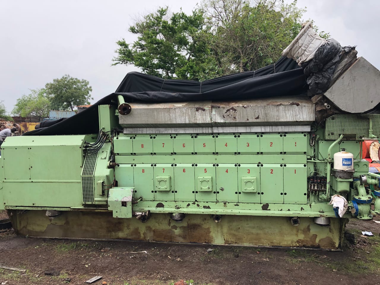 MAN B&W 8L16/24 Marine Diesel Generator Engine – 800 kW, 1200 RPM Complete Genset with Spares