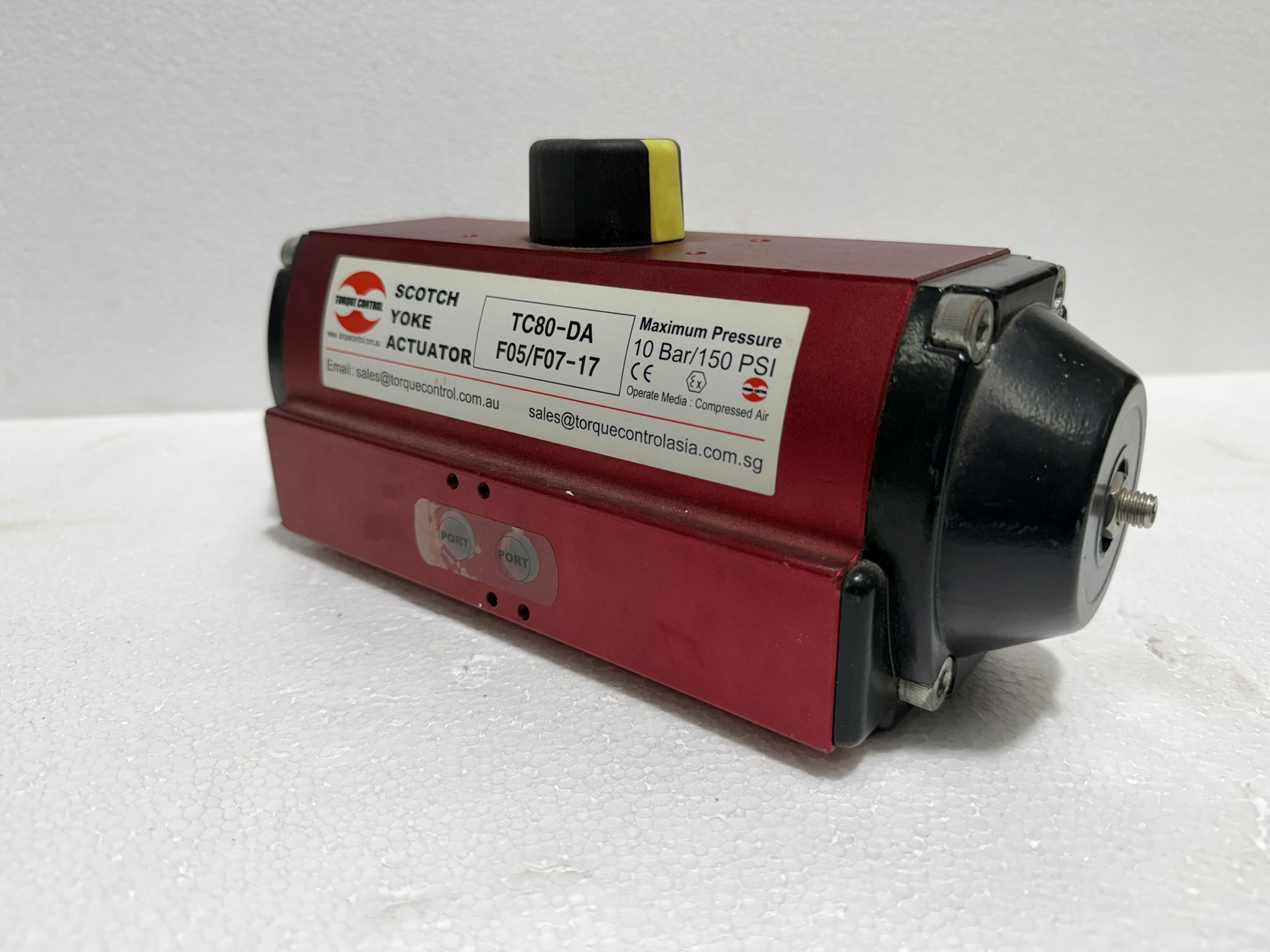 Torque Control TC80-DA Scotch Yoke Pneumatic Actuator – Heavy Duty 10 Bar Valve Actuator