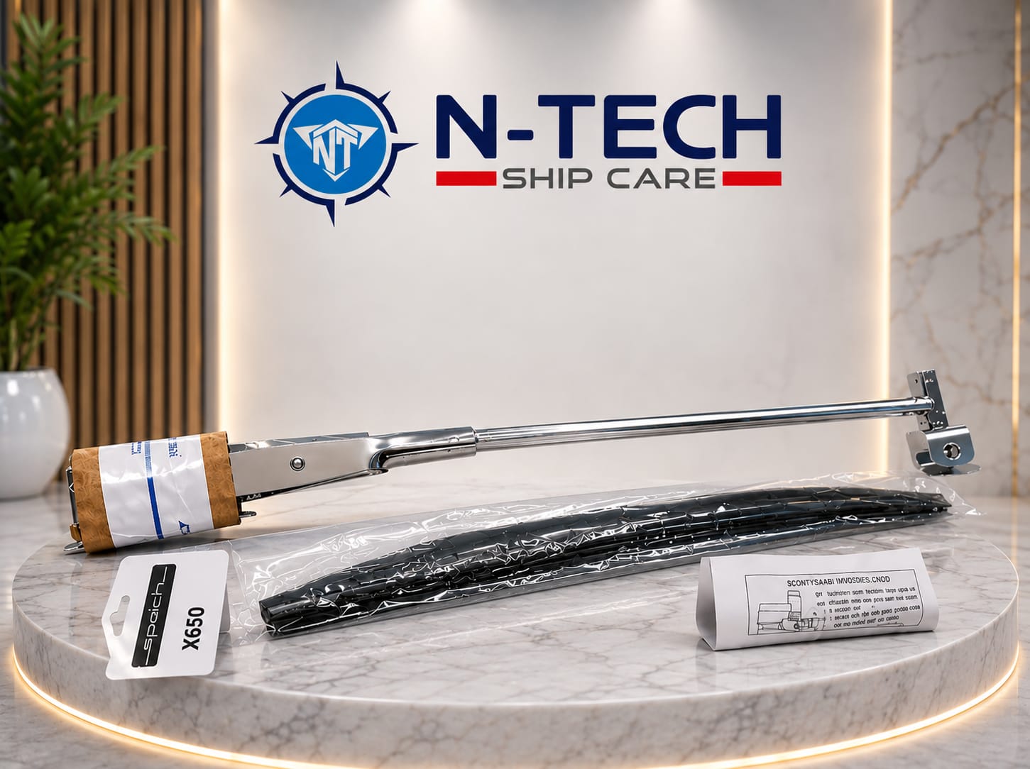Speich M72P.750 Marine Pantograph Wiper Arm with X650 Wiper Blade