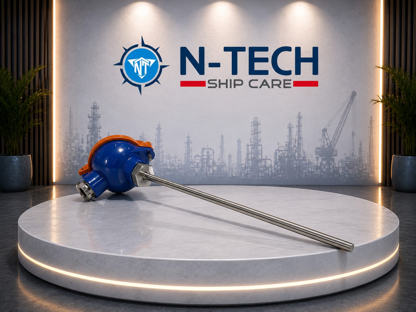 PT100 RTD Temperature Sensor Probe with Terminal Head