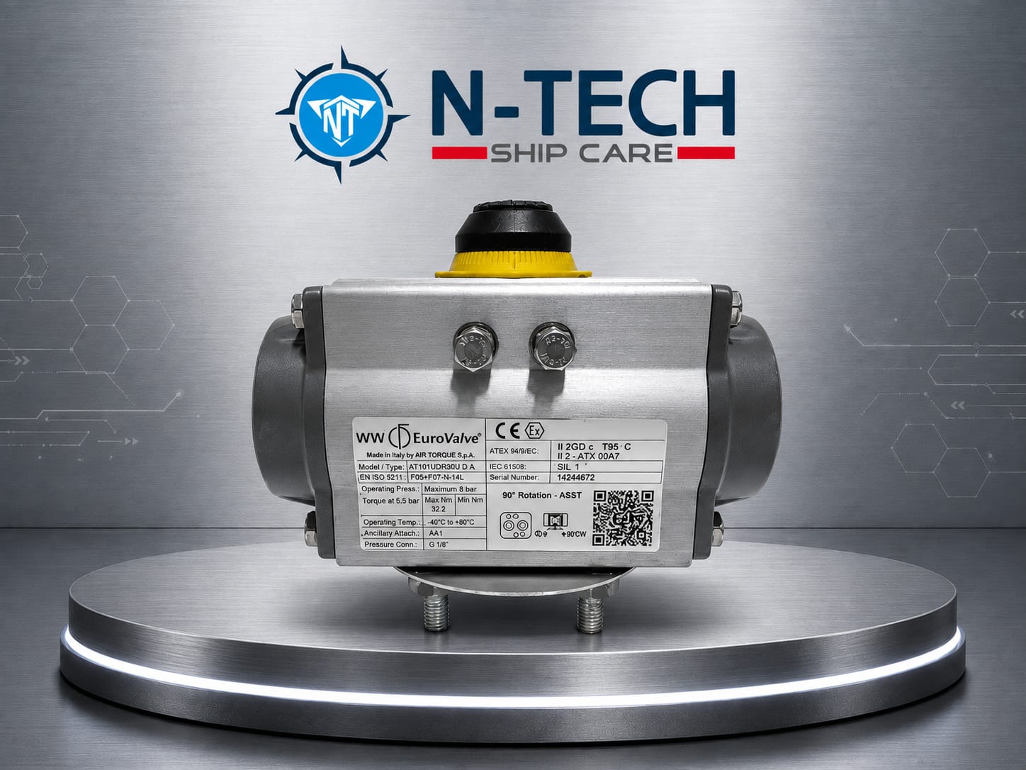 WW Euro Valve AT101U/DR30U D.A Pneumatic Valve Actuator