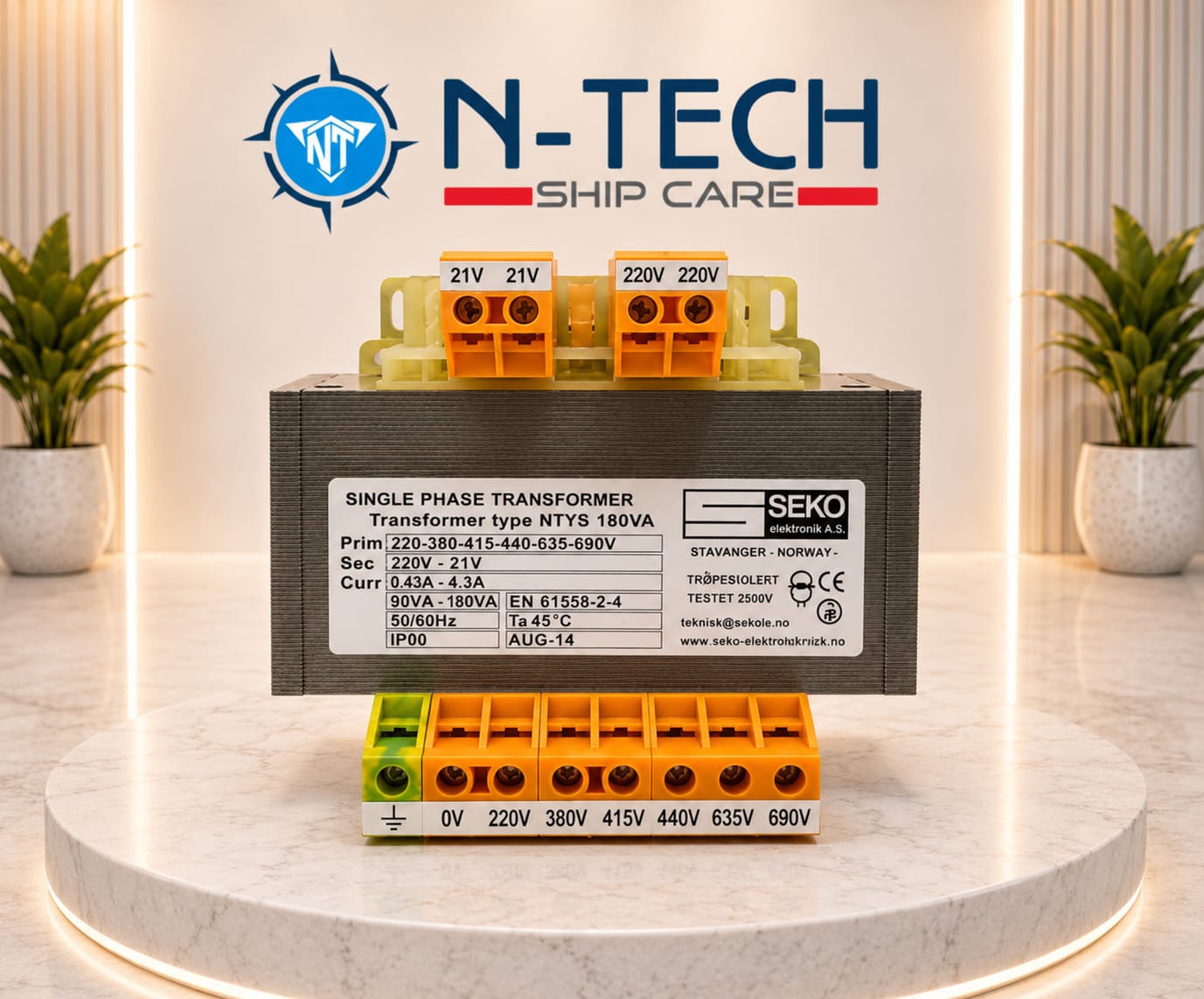 SEKO NTS 180VA Single Phase Transformer