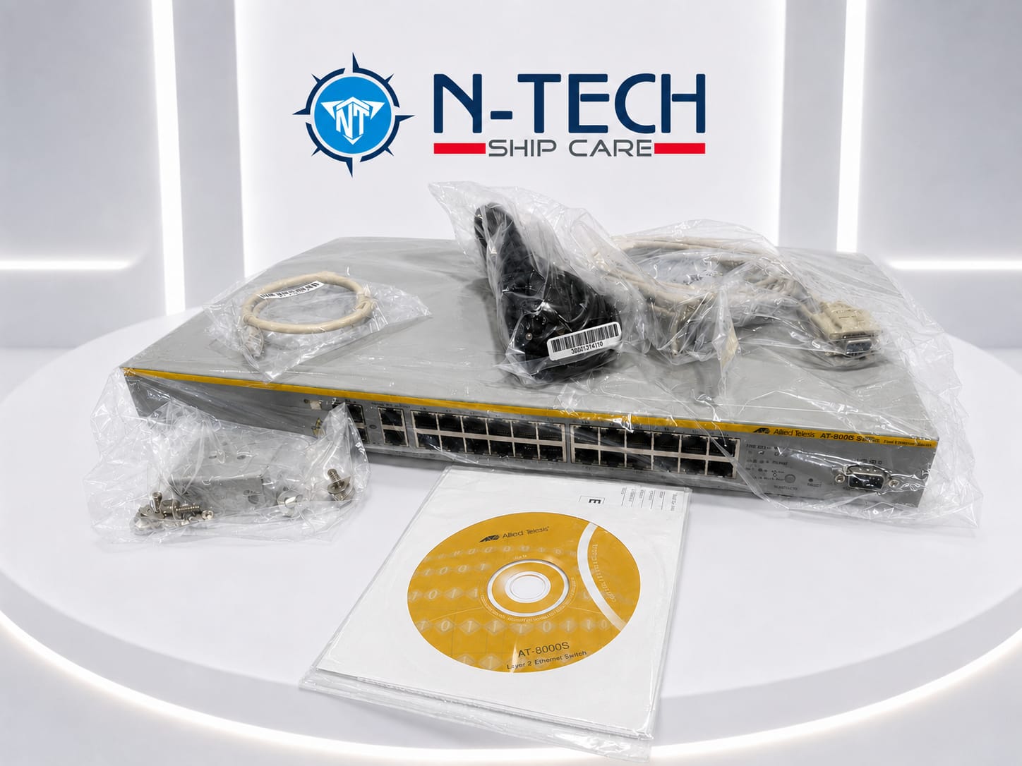 Allied Telesis AT-8000S/24 Layer 2 Managed Ethernet Switch (24-Port Fast Ethernet + Gigabit Uplink)