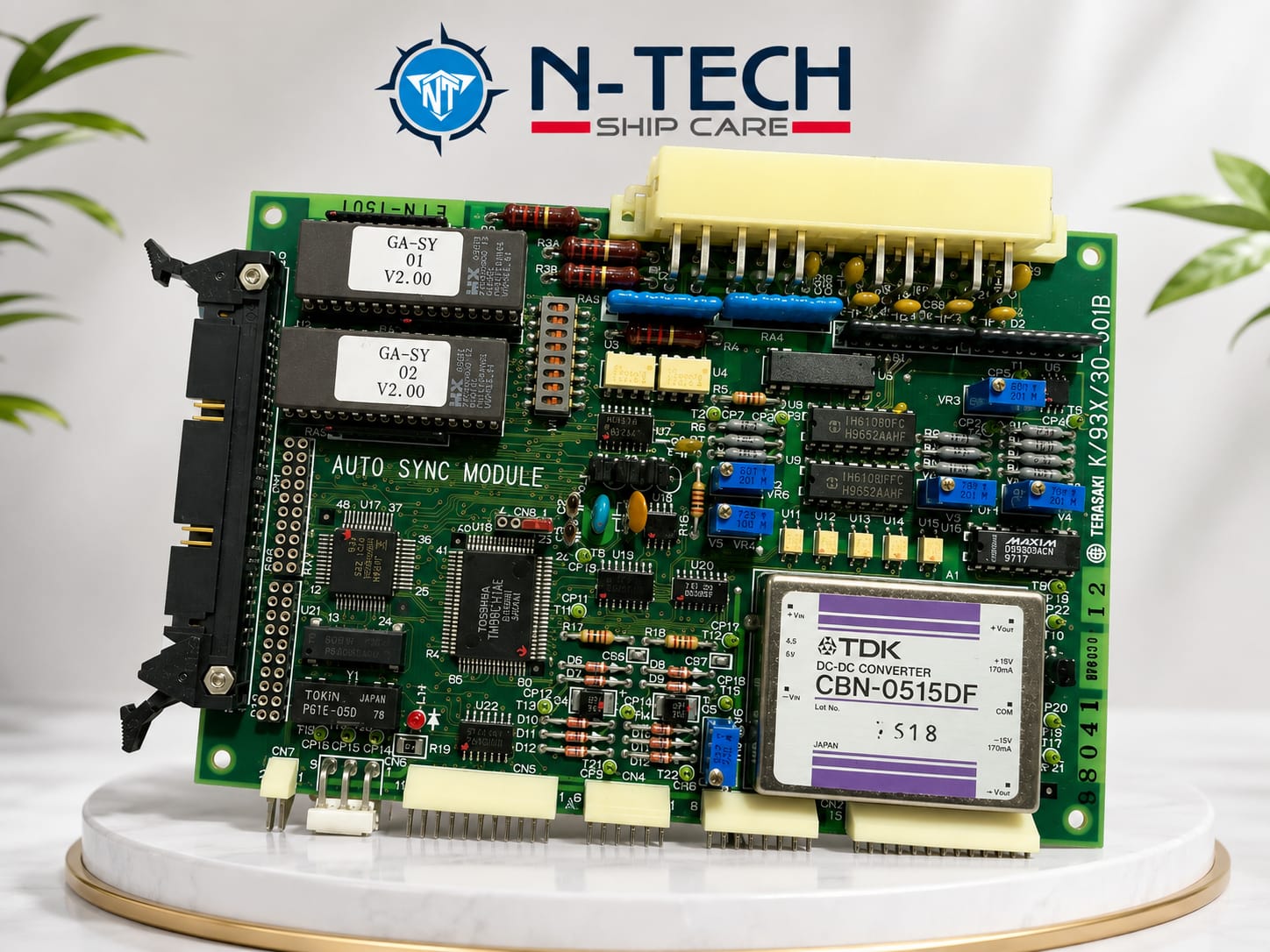 Terasaki K/93X/30-001B Auto Sync Module PCB – Marine Generator Synchronization Control Board