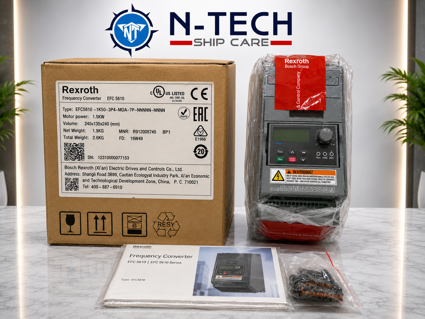 Rexroth EFC 5610 Frequency Converter 1.5kW VFD Drive